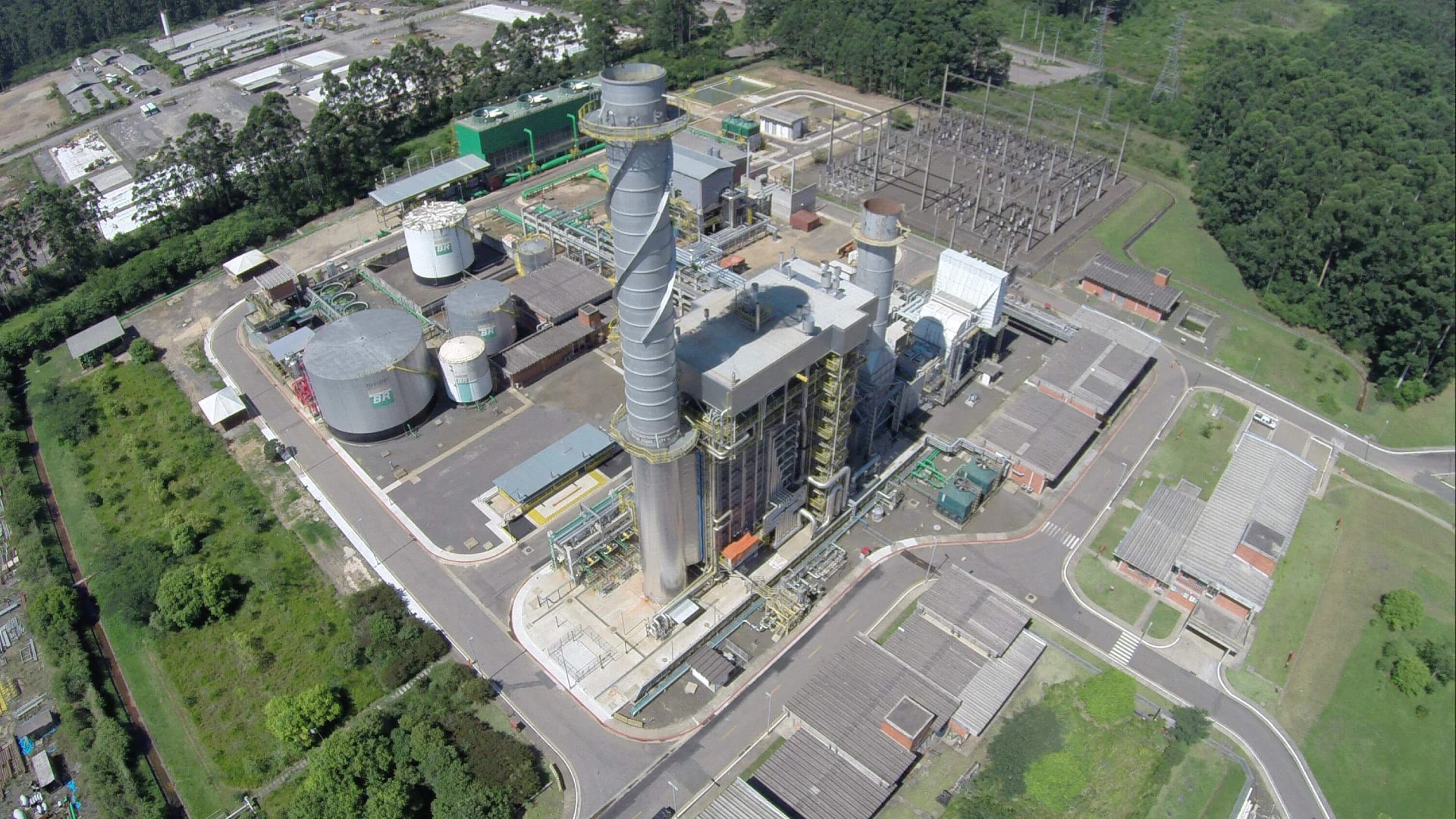 Foto da Usina Canoas da Petrobras