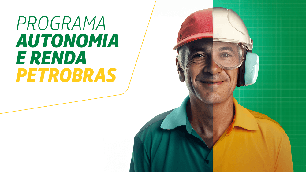 Montagem da foto de um homem usando duas roupas diferentes. À esquerda, ele usa boné e camisa verdes. À direita, ele usa uniforme laranja e capacete.